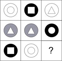Welche Form befindet sich im großen Kreis? Welche Farbe hat der große Kreis?